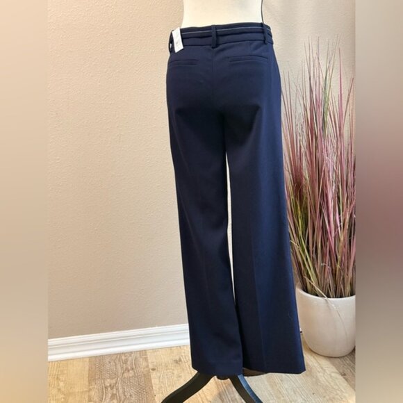 Ann Taylor LOFT Marisa Fit Navy Blue Trouser Pants Size 0 - Picture 2 of 5